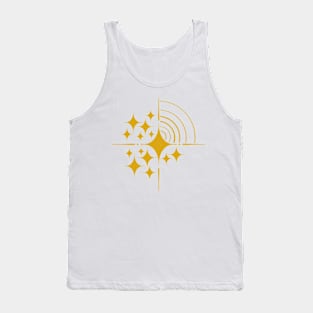 Golden Stars Burst Tank Top